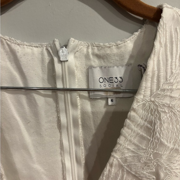 One33 Social White Embroidered High Low Dress - Picture 6 of 12